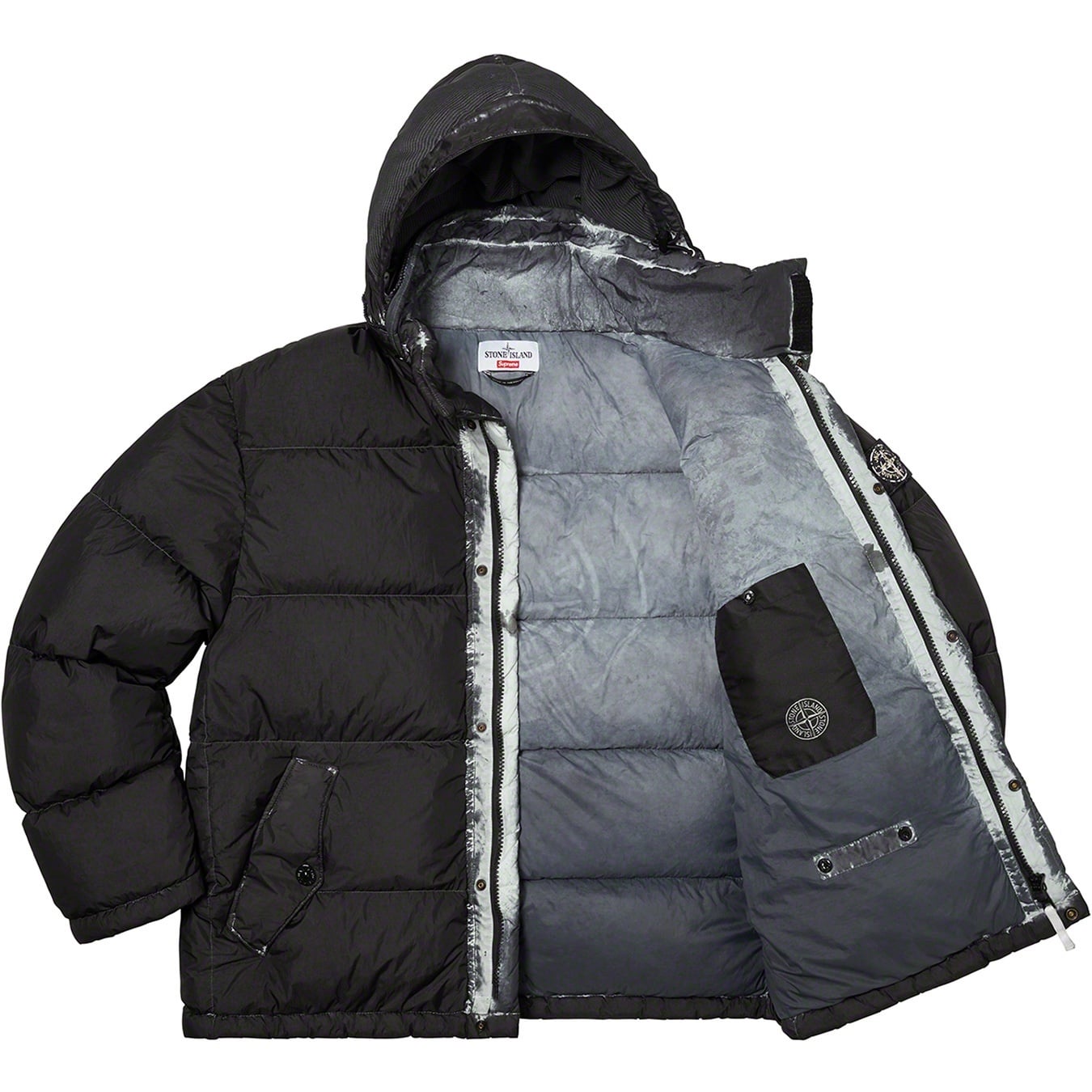 Supreme®/Stone Island® Painted Camo Crinkle Down Jacket view 15
